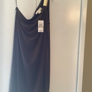 MICHAEL Michael Kors Brown Dress with Gold Accent